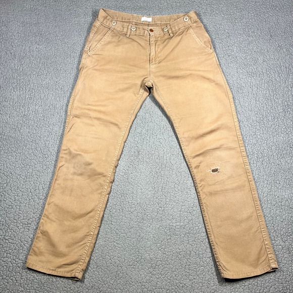 Apolis Other - Apolis Global Citizen Pants Men 31 Straight Leg Cotton Canvas Tan Made in USA